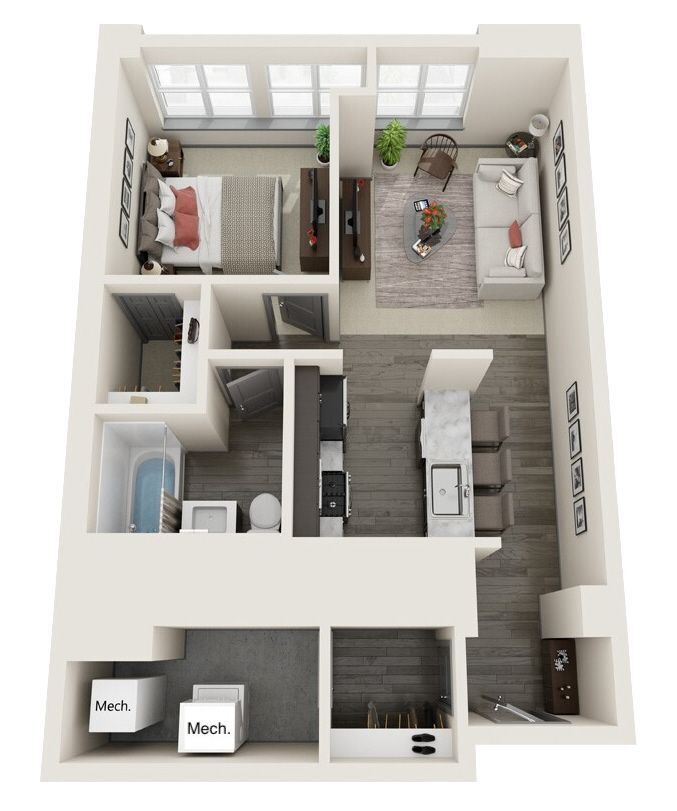 Floor Plan - 1E