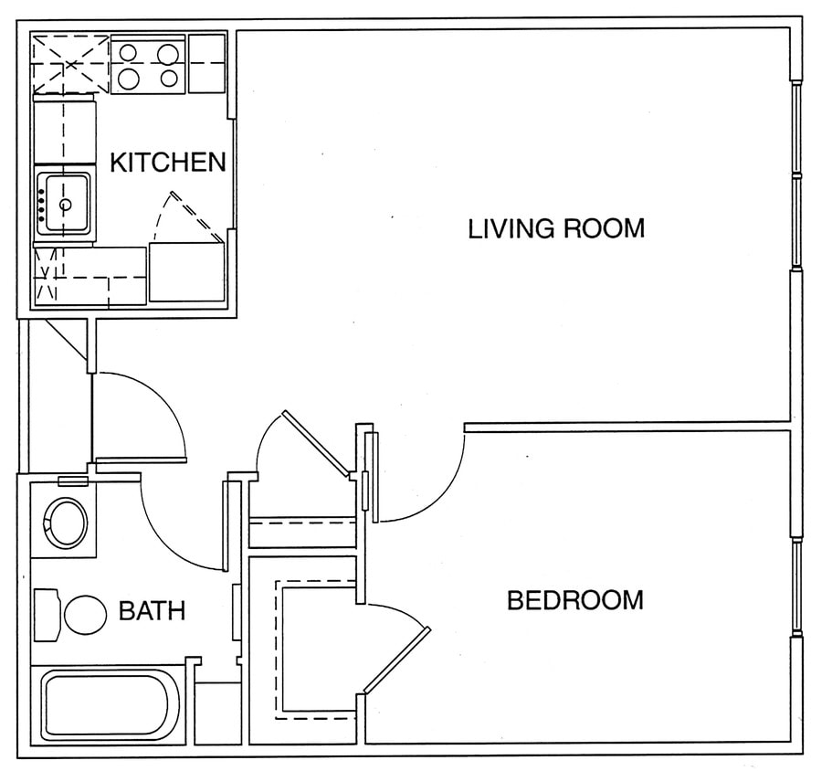 1BR/1BA - The Oaks