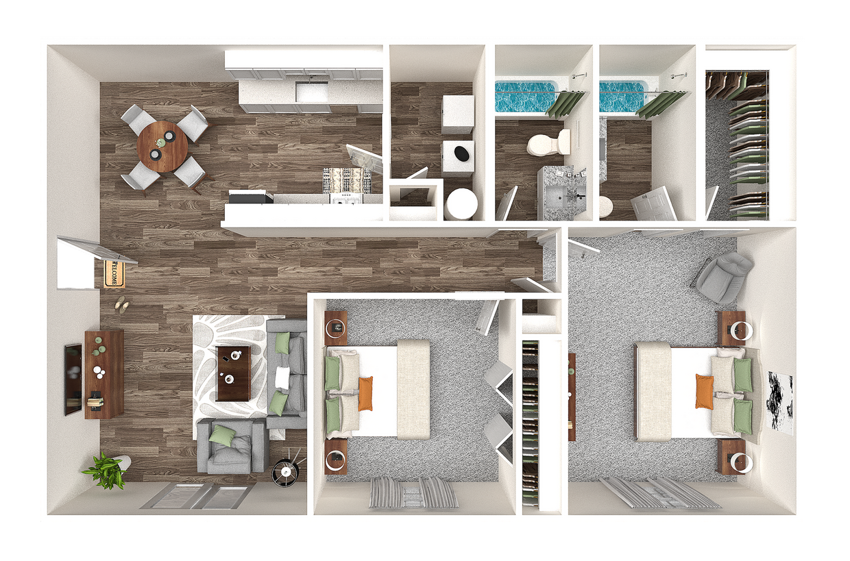 Two Bedroom Two Bathroom - Two Bedroom Two Bathroom