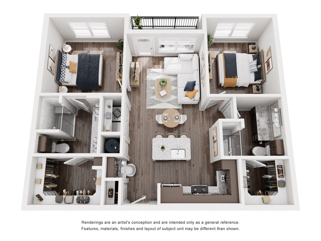 1 Bed/2 Bath+DEN - 1 Bed/2 Bath+DEN