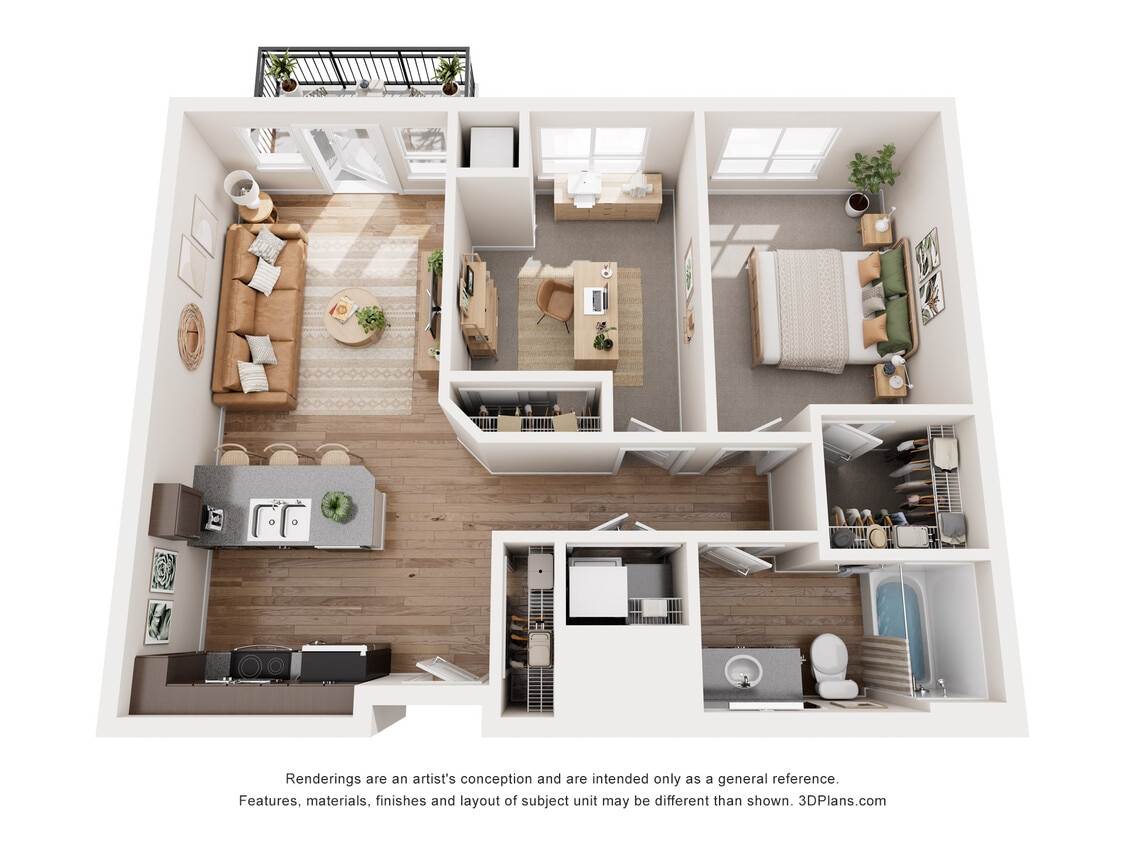 Floor Plan - 2x1 - C1