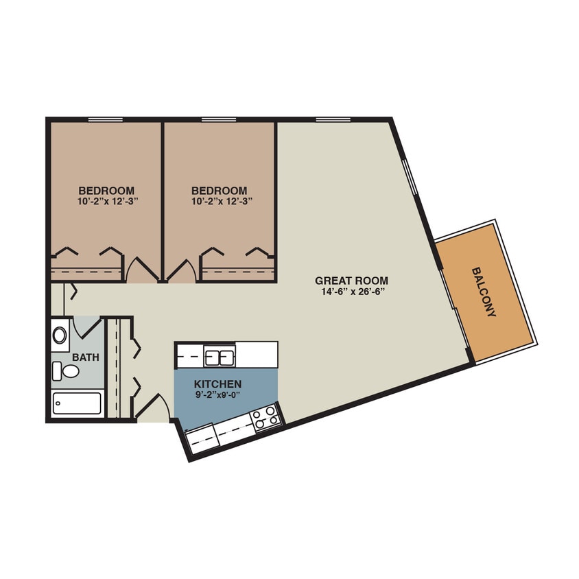 Floor Plan - 2C
