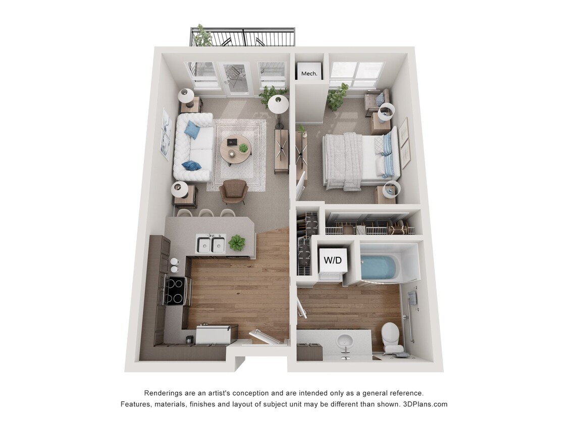 Floor Plan - 1X1 - B1