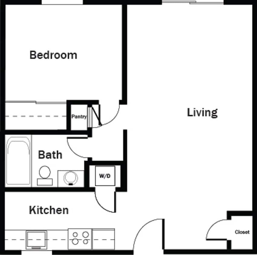 Floor Plan - 1x1 