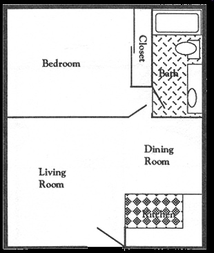 ONE BEDROOM ONE BATH - ONE BEDROOM ONE BATH