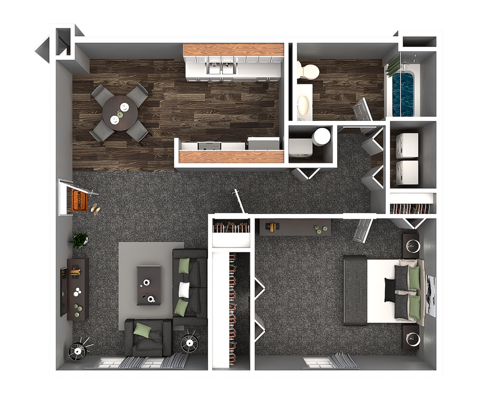 1 Bedroom 1 Bathroom - 1 Bedroom