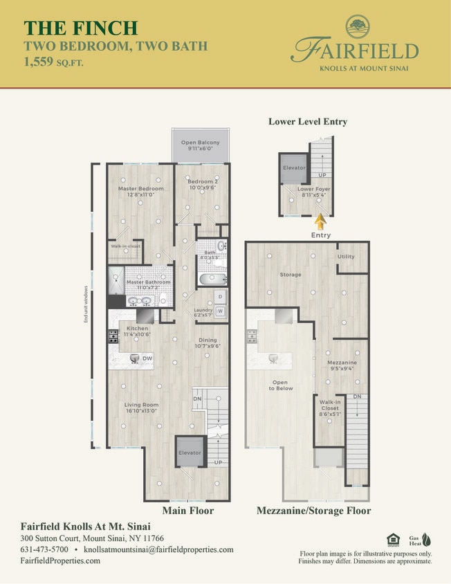 Finch 2BR 2BA Upper With Balcony/Mezzanine - FINCH 2BR/2BA Upper With Balcony/Mezzanine