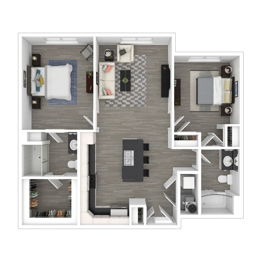 Floor Plan - 2 Bedroom (Income Guidelines)