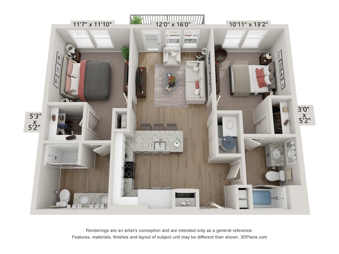 Floor Plan - B1A - Lagoon