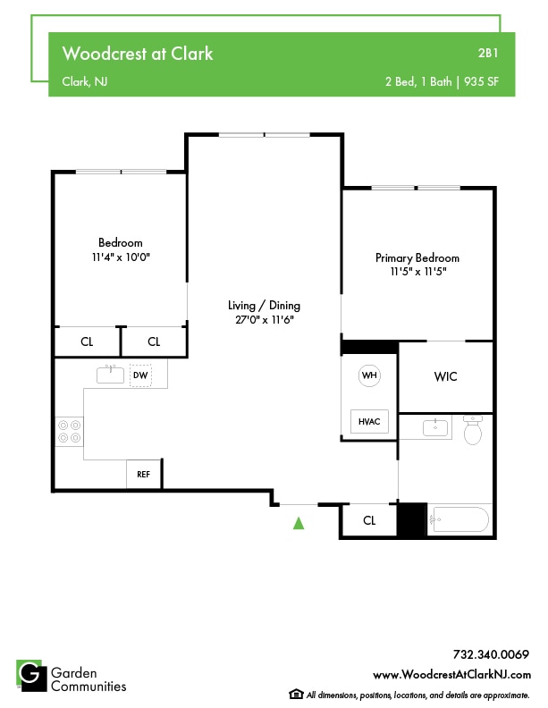 Floor Plan - $3.24/sq.ft. - 2B1