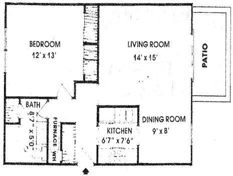 1BR/1BA - 2B/2nd FL