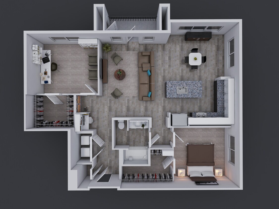 Pfllugerville 3D Floor Plan_A3 - A3 AFF 140