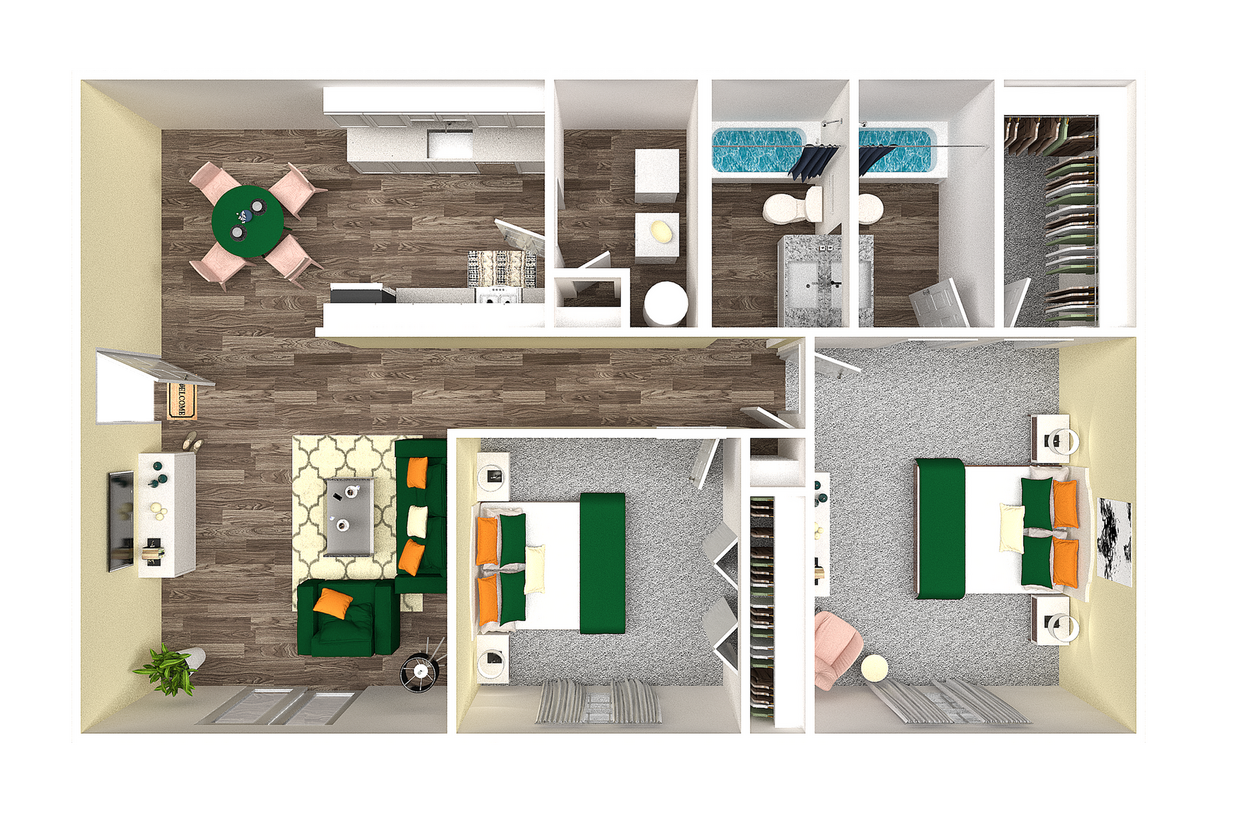 Two Bedroom Two Bathroom - Two Bedroom Two Bathroom