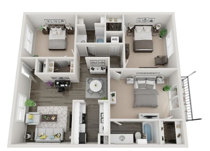 3Bed 2Bath - C1