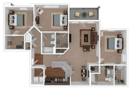 Floor Plan - 3 BD Craftsman Select