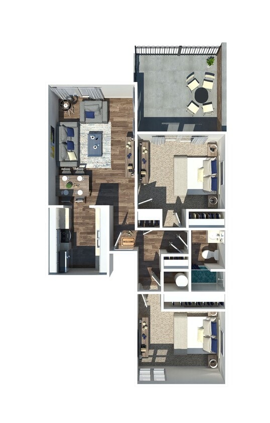 Floor Plan - Find Your Peaceful Escape at Gardenview Flats- ...