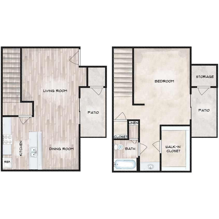 A6TH - 1x1 - 862 sqft (1x1F-R) - A6TH