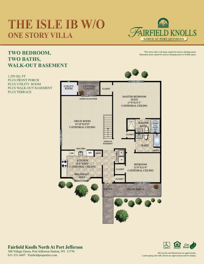 Floor Plan - The Isle B W/O