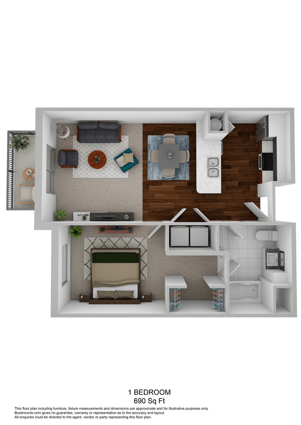 Floor Plan - 1X1 A