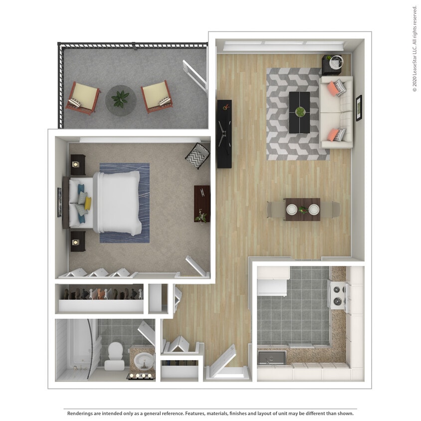 Floor Plan - One Bedroom