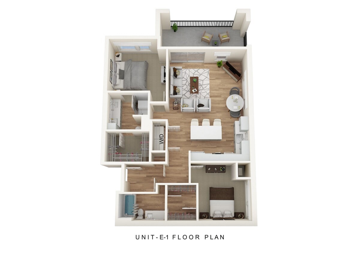 E1 Large 2 Bedroom - E-1 Large 2 Bedroom