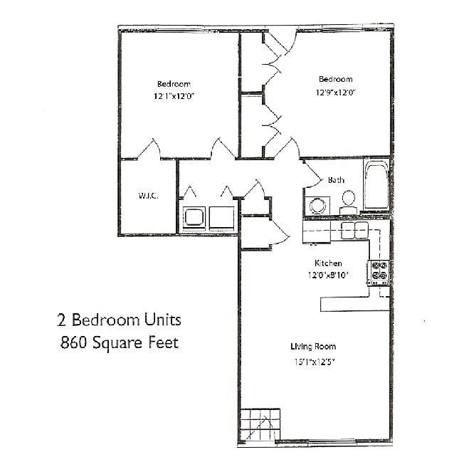 2 Bedroom Unit - 2 Bedroom Unit