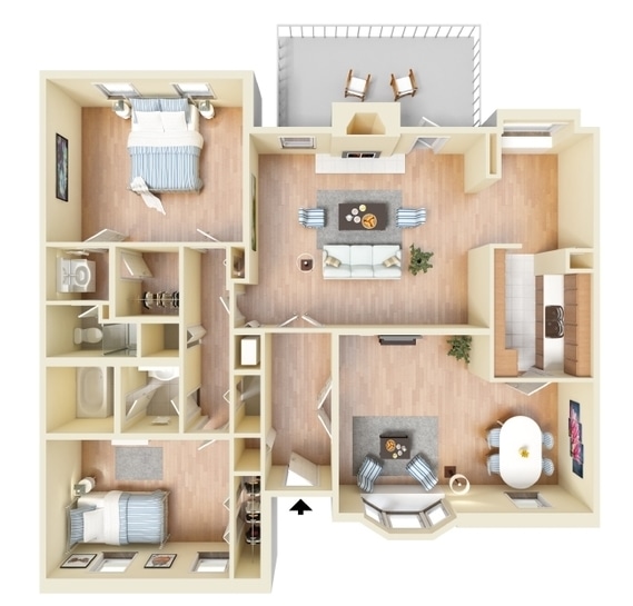 E - Floor Plan C Townhome