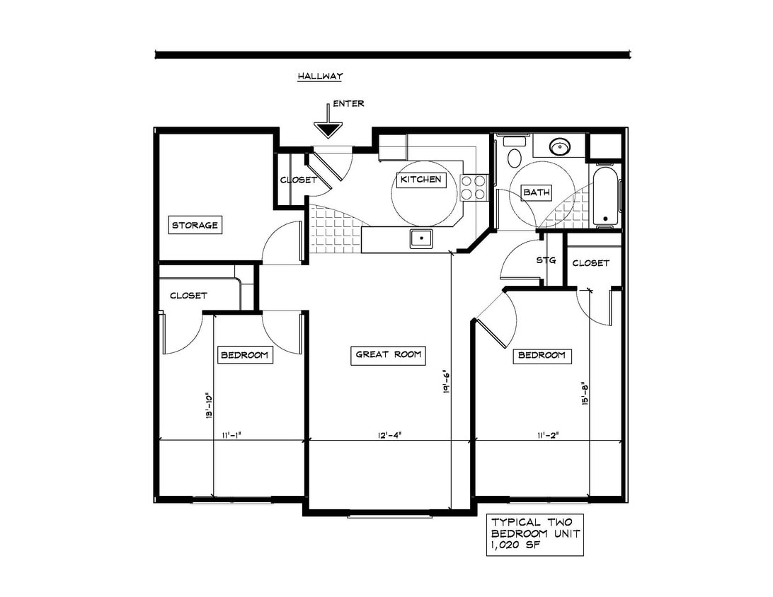 Floor Plan - 2 Bedroom