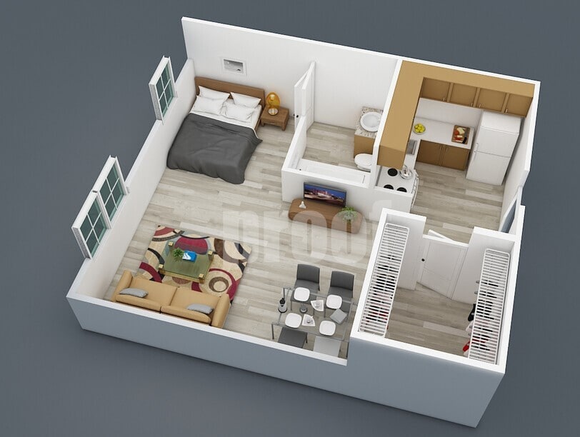 Floor Plan - Studio