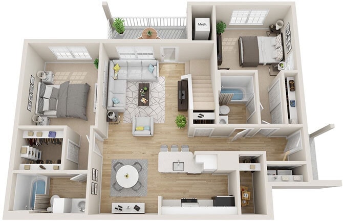 Floor Plan - Braeburn Renovated