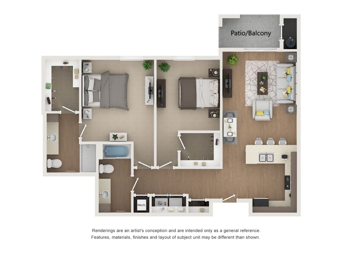 Floor Plan - B4 - Pecan
