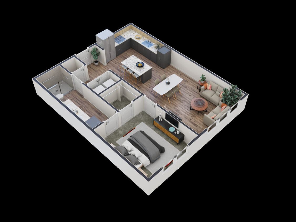 Toledo - One Bedroom, One Bath - TOLEDO