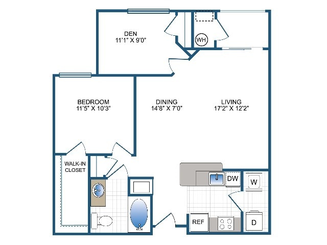 Newton | 1 bed 1 bath | 892 sq ft - A3-715