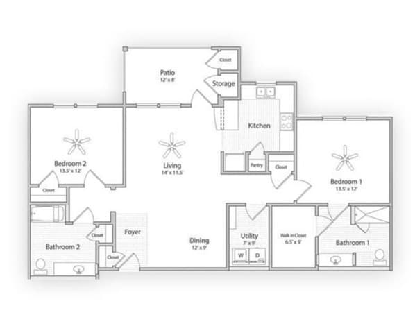 AFWC2 | 2x2 | 1260 sq ft - AFWC2