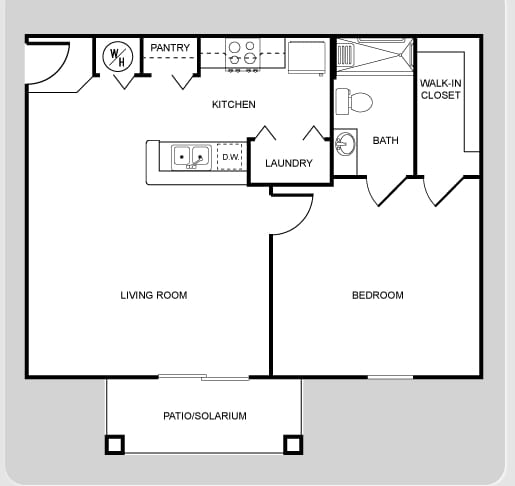 1BR/1BA - One Bedroom