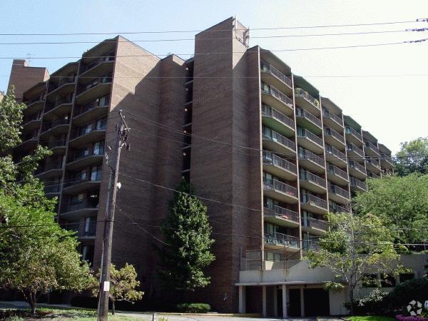 West facade from Ambleside Drive - Judson Park Apartments