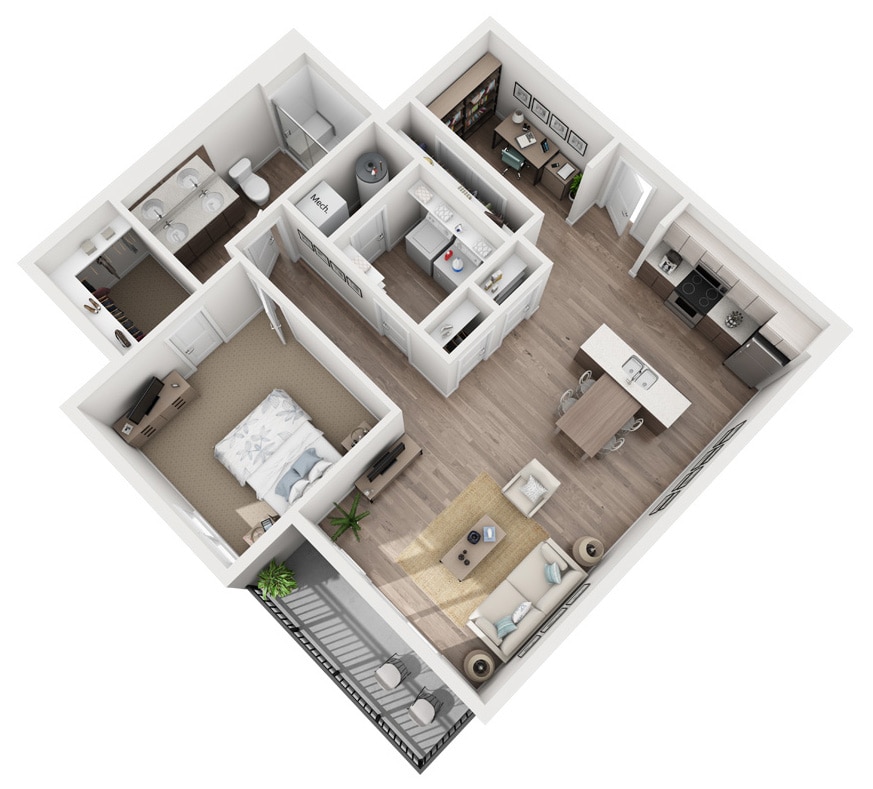 Plan-Concerto-A8.jpg - One Bedroom