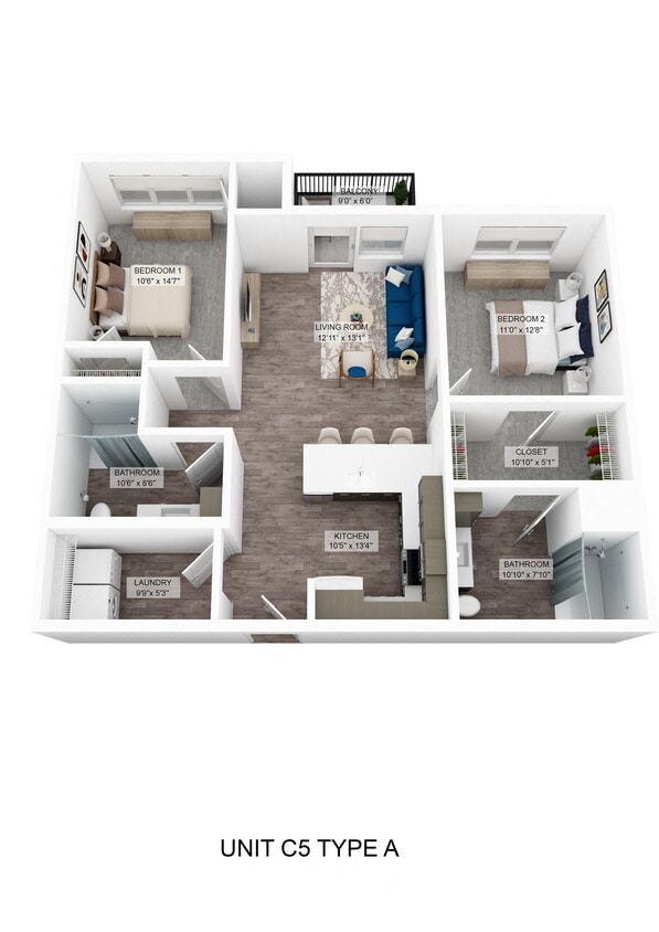 Floor Plan - Shumard Oak - Accessible