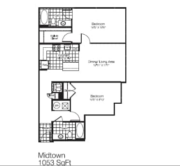 2BR/2BA - 2 Bedroom 2 Bath - B5 Affordable 80%