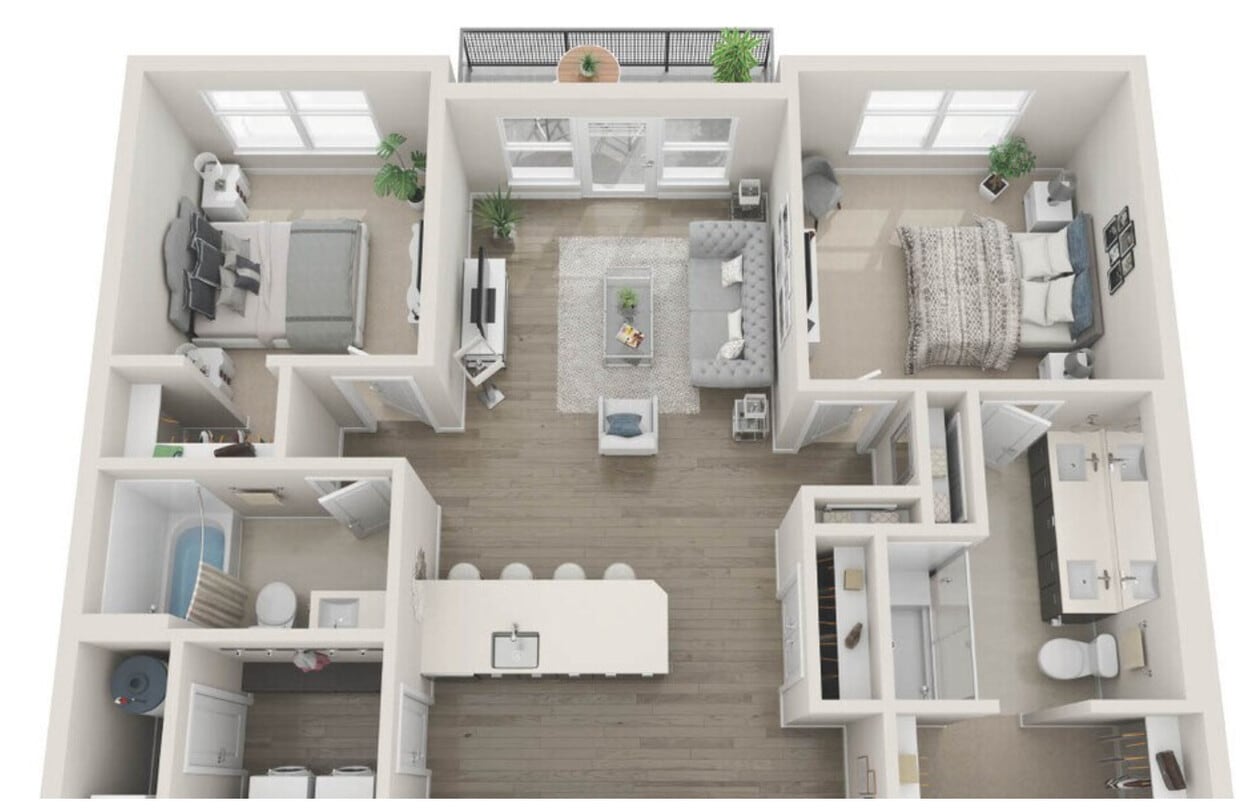 Floor Plan - Libretto - Two bedroom