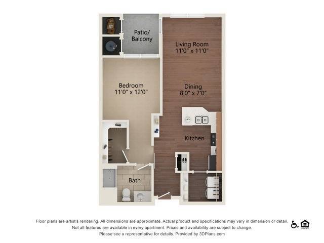 Snowdrop | 1 bed 1 bath | 744 sq ft - Snowdrop
