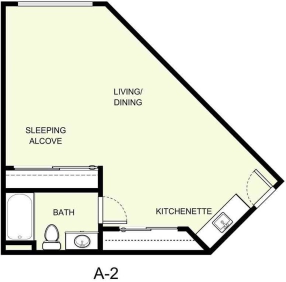 Floor Plan - A-2 Includes all meals & housekeeping