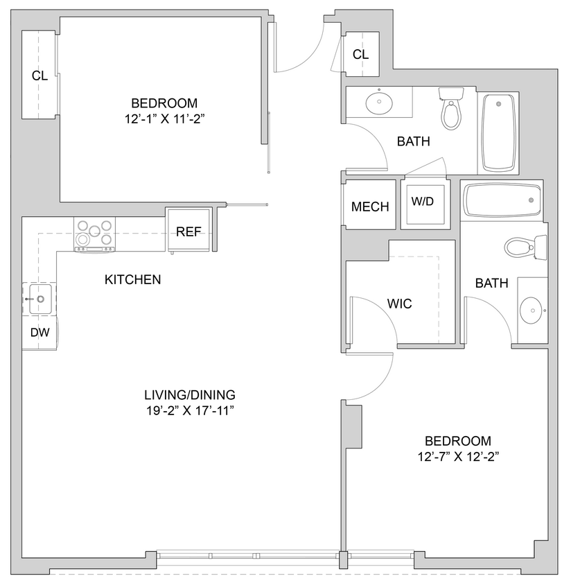 Floor Plan - 2 Bed_2 Bath-A1_2BR_SB