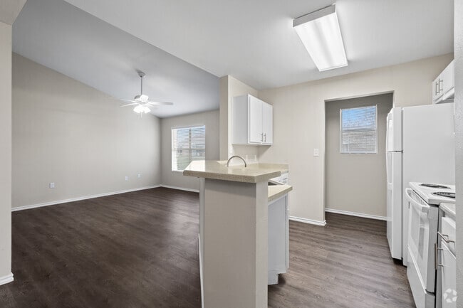 2BR, 1BA - 861SF - Living - La Vista Retirement Community Apartments