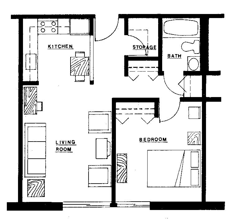 Elderly 1 Bedroom - Senior Living