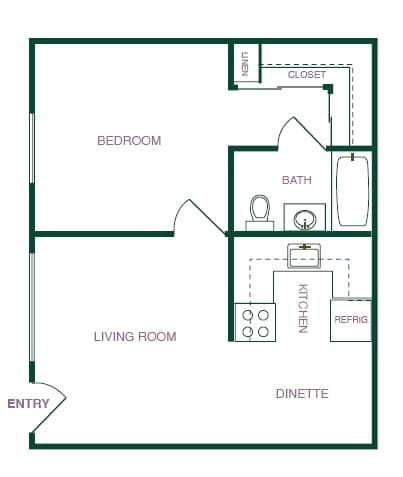 1BR/1BA