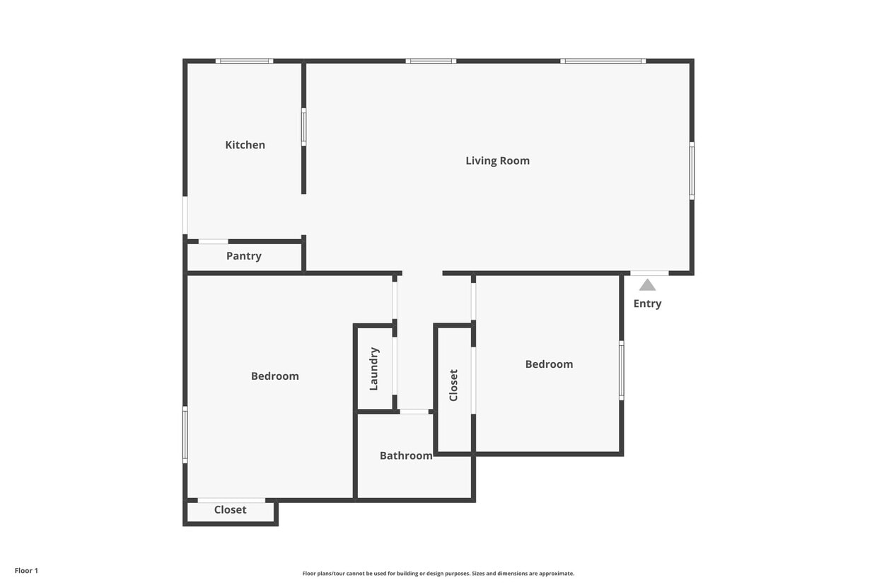 Floor Plan - 2B Flat Semi-Classic