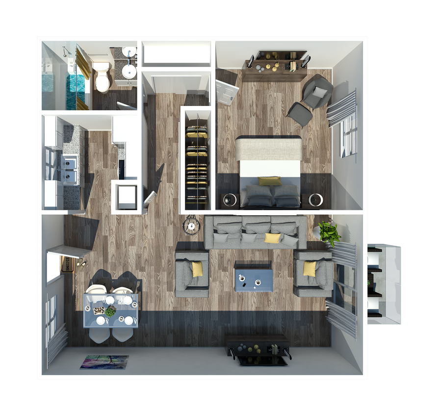 1 Bedroom - 1 Bedroom