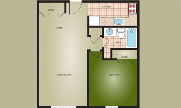 1BR Garden - 1BR Garden