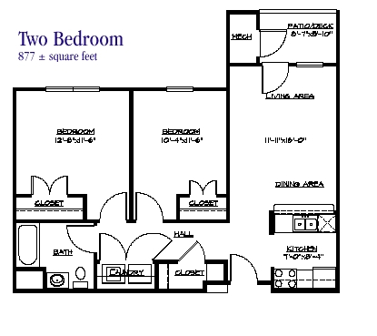 2BR/1BA - 2 Bedroom
